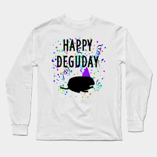 Happy Degu Day pet balance bike animal animal lover Long Sleeve T-Shirt